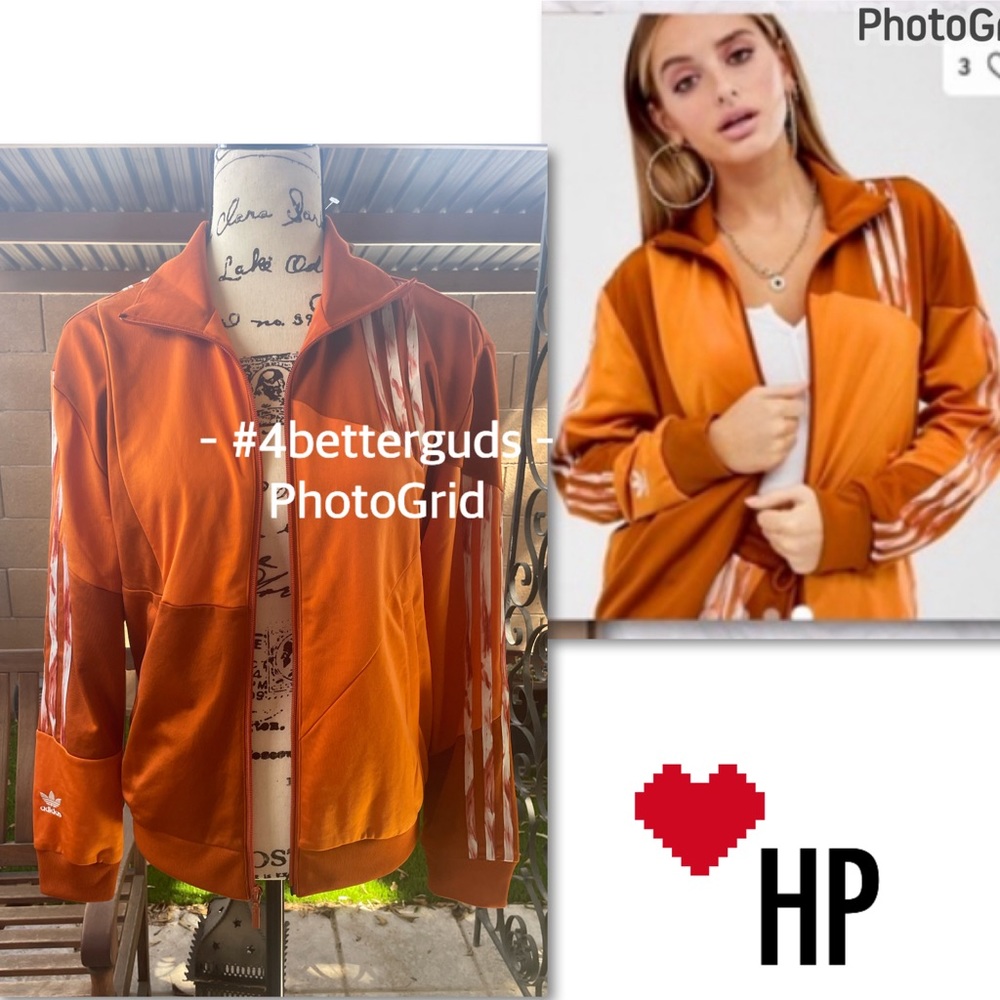 New Adidas Danielle Cathari Collab Track Jacket Firebird Burnt Orange XS Rare